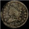 Image 1 : 1809 Classic Head Half Cent NICELY CIRCULATED