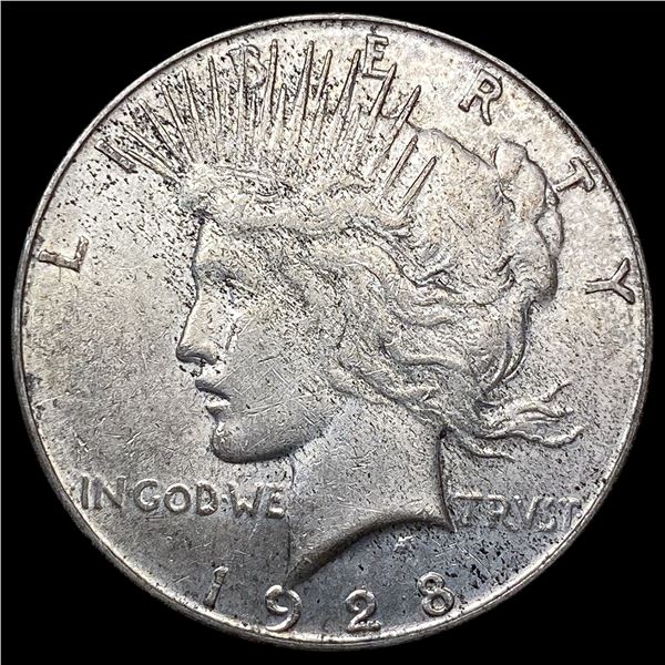 1928-S Silver Peace Dollar NEARLY UNCIRCULATED