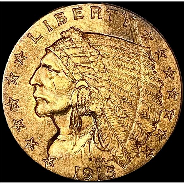 1913 $2.50 Gold Quarter Eagle CLOSELY UNCIRCULATED