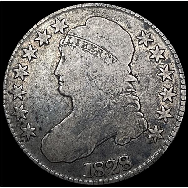 1828 Capped Bust Half Dollar LIGHTLY CIRCULATED
