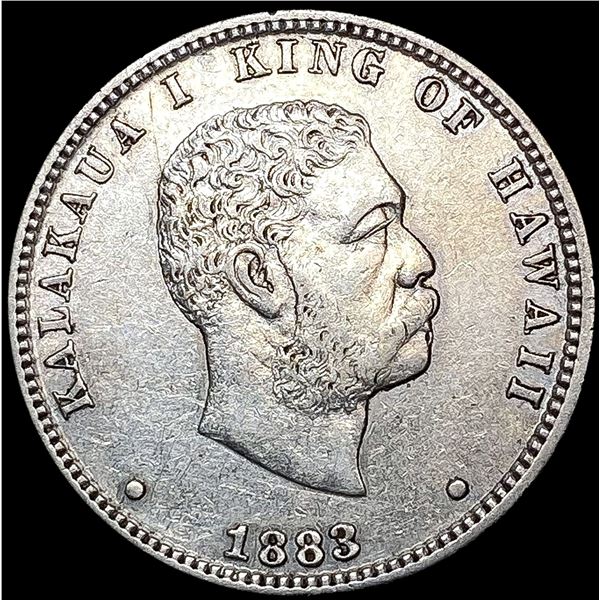 1883 Kingdom of Hawaii Quarter CLOSELY UNCIRCULATE
