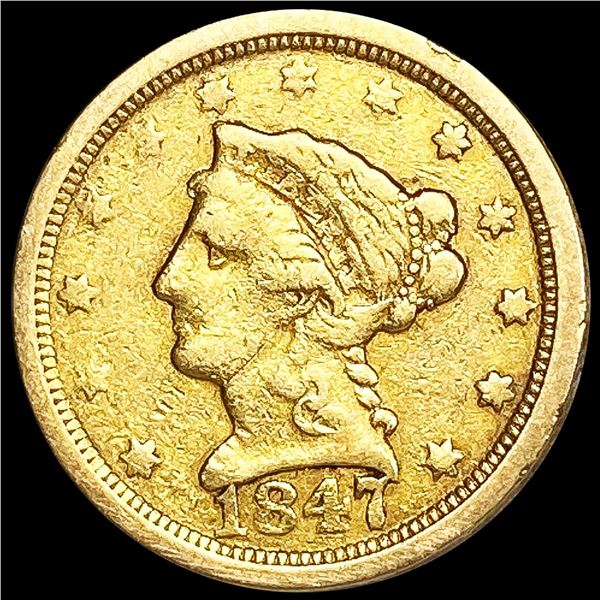 1847-O $2.50 Gold Quarter Eagle NICELY CIRCULATED