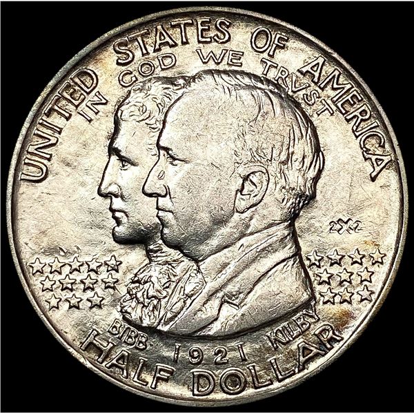 1921 2X2 Alabama Half Dollar CHOICE AU