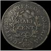 Image 2 : 1804 Draped Bust Half Cent NICELY CIRCULATED