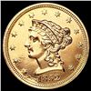 Image 1 : 1852 $2.50 Gold Quarter Eagle CLOSELY UNCIRCULATED