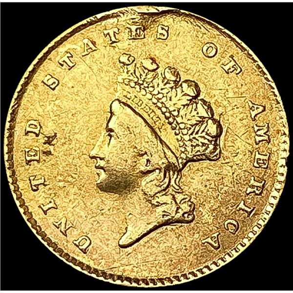 1854 Rare Gold Dollar CLOSELY UNCIRCULATED