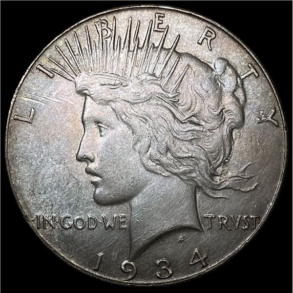 1934-S Silver Peace Dollar CLOSELY UNCIRCULATED