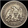 Image 2 : 1854 Arws Seated Liberty Half Dollar LIGHTLY CIRCU