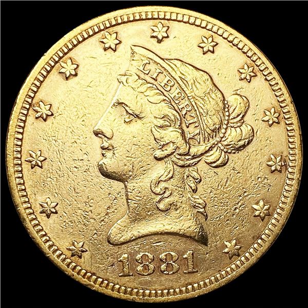 1881 $10 Gold Eagle CLOSELY UNCIRCULATED