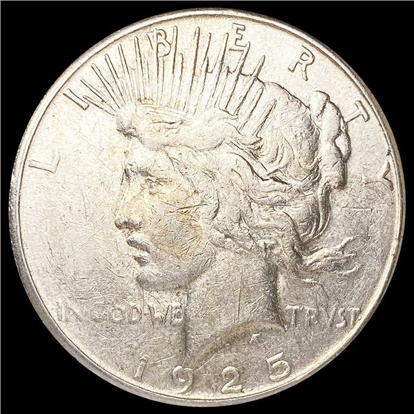 1925-S Silver Peace Dollar CLOSELY UNCIRCULATED