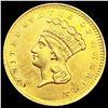 Image 1 : 1856 Slntd 5 Rare Gold Dollar UNCIRCULATED