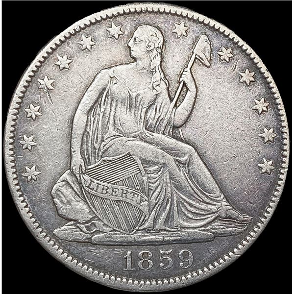 1859-O Seated Liberty Half Dollar NEARLY UNCIRCULA