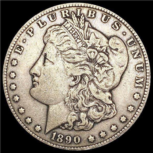 1890-CC Morgan Silver Dollar LIGHTLY CIRCULATED