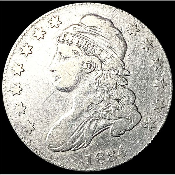 1834 Capped Bust Half Dollar ABOUT UNCIRCULATED
