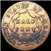 Image 2 : 1834 Classic Head Half Cent NICELY CIRCULATED
