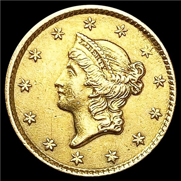 1853 Rare Gold Dollar NEARLY UNCIRCULATED