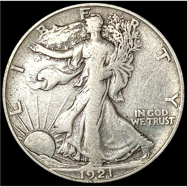 1921-S Walking Liberty Half Dollar LIGHTLY CIRCULA