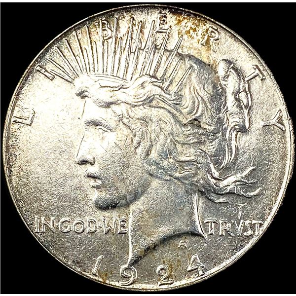 1924-S Silver Peace Dollar CLOSELY UNCIRCULATED
