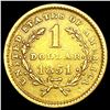 Image 2 : 1851 Rare Gold Dollar NEARLY UNCIRCULATED