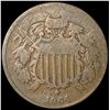 Image 1 : 1864 Two Cent Piece NICELY CIRCULATED