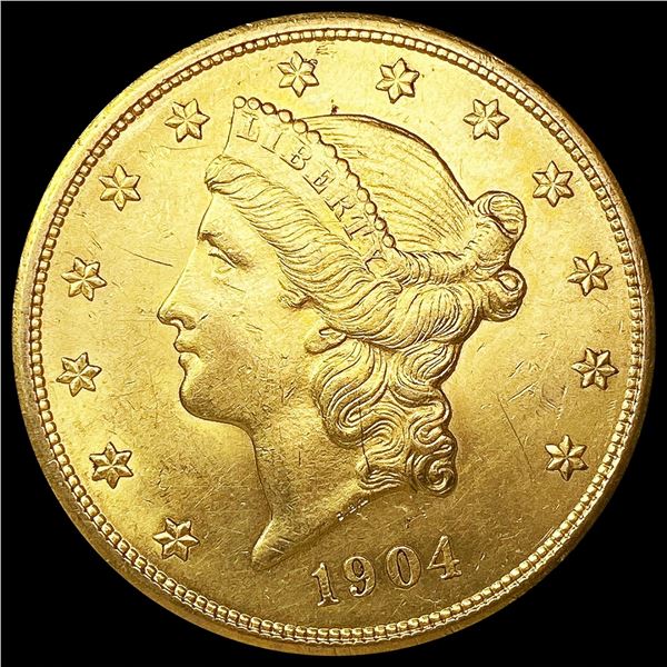 1904 $20 Gold Double Eagle UNCIRCULATED