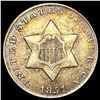 Image 1 : 1851 Silver Three Cent NEARLY UNCIRCULATED