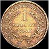 Image 2 : 1850 Rare Gold Dollar CLOSELY UNCIRCULATED