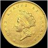Image 1 : 1854 Rare Gold Dollar CLOSELY UNCIRCULATED