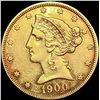 Image 1 : 1900-S $5 Gold Half Eagle CLOSELY UNCIRCULATED