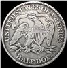 Image 2 : 1869 Seated Liberty Half Dollar NICELY CIRCULATED