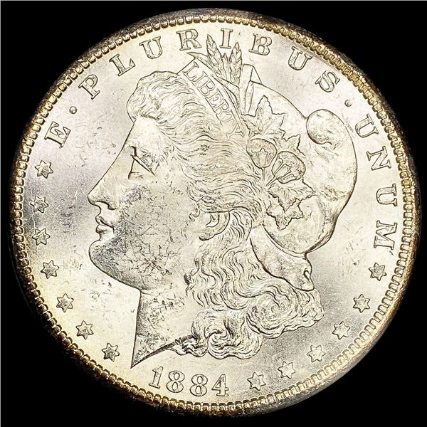 1884-CC Morgan Silver Dollar GEM BU