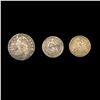 Image 1 : [3] Varied US Coinage (1821, 1848, 1857-O) NICELY