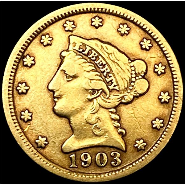 1903 $2.50 Gold Quarter Eagle LIGHTLY CIRCULATED