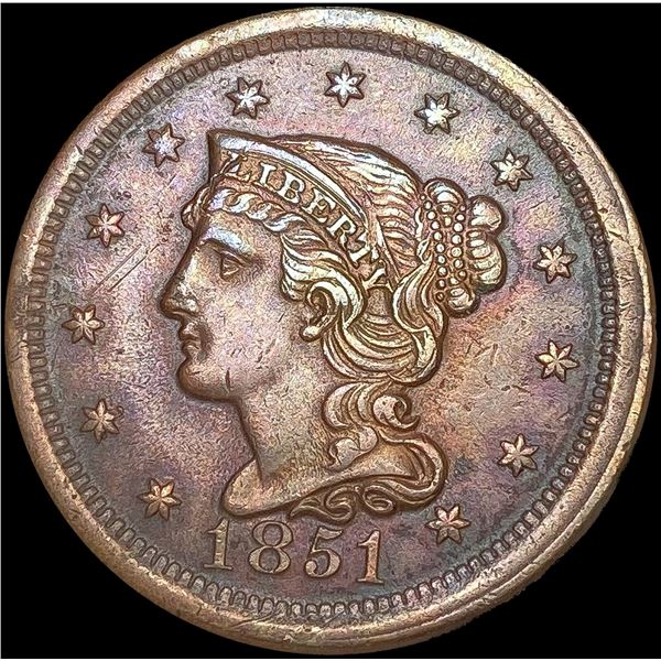 1851 Large Cent CLOSELY UNCIRCULATED