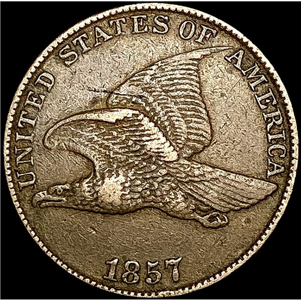 1857 Flying Eagle Cent NEARLY UNCIRCULATED