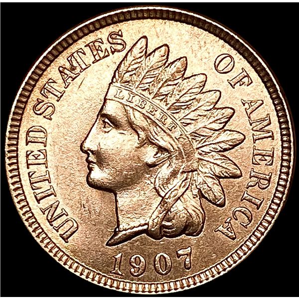 1907 Indian Head Cent GEM BU