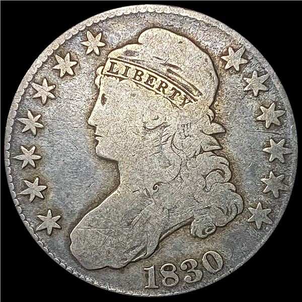 1830 Capped Bust Half Dollar NICELY CIRCULATED