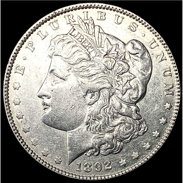 1892 Morgan Silver Dollar NEARLY UNCIRCULATED