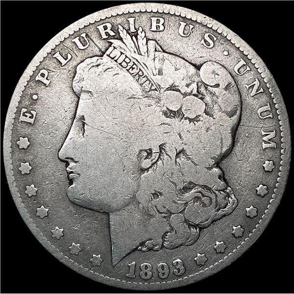 1893-CC Morgan Silver Dollar NICELY CIRCULATED