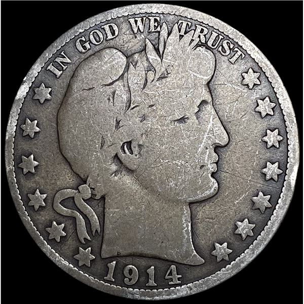 1914 Barber Half Dollar NICELY CIRCULATED