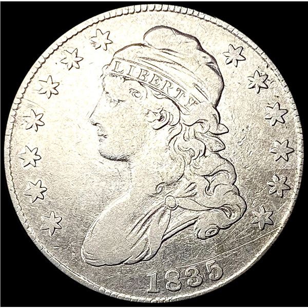1835 Capped Bust Half Dollar LIGHTLY CIRCULATED