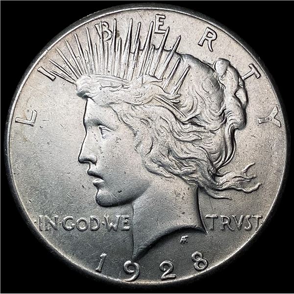 1928 Silver Peace Dollar CLOSELY UNCIRCULATED