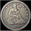 Image 1 : 1876-CC Seated Liberty Quarter LIGHTLY CIRCULATED