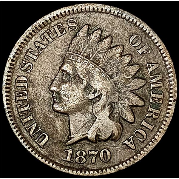 1870 Indian Head Cent LIGHTLY CIRCULATED