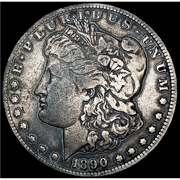 1890-CC Morgan Silver Dollar LIGHTLY CIRCULATED