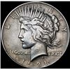 Image 1 : 1921 Silver Peace Dollar LIGHTLY CIRCULATED