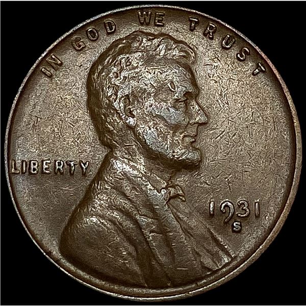 1931-S Wheat Cent CLOSELY UNCIRCULATED