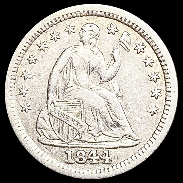 1844 Seated Liberty Half Dime NEARLY UNCIRCULATED