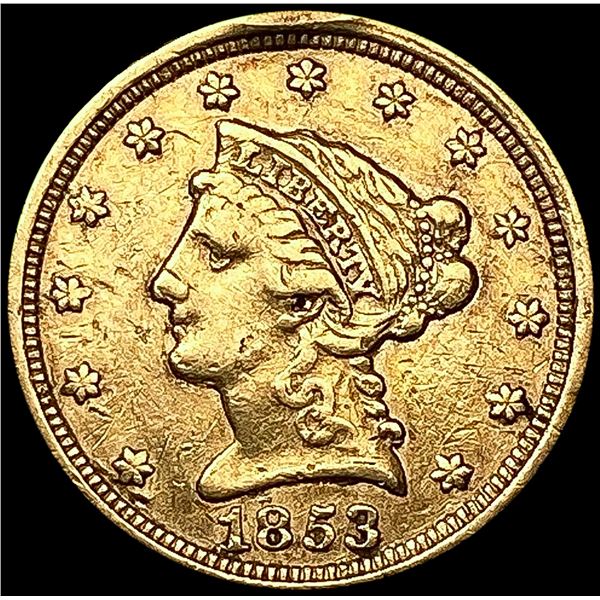 1853 $2.50 Gold Quarter Eagle LIGHTLY CIRCULATED