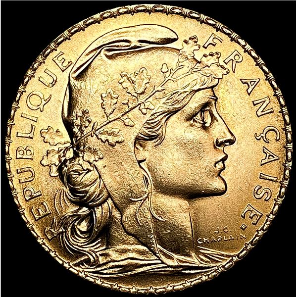 1912 France .1867oz Gold 20 Francs GEM BU